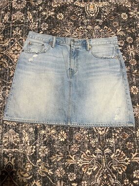 Levi Strauss Light Wash Denim Mini Skirt